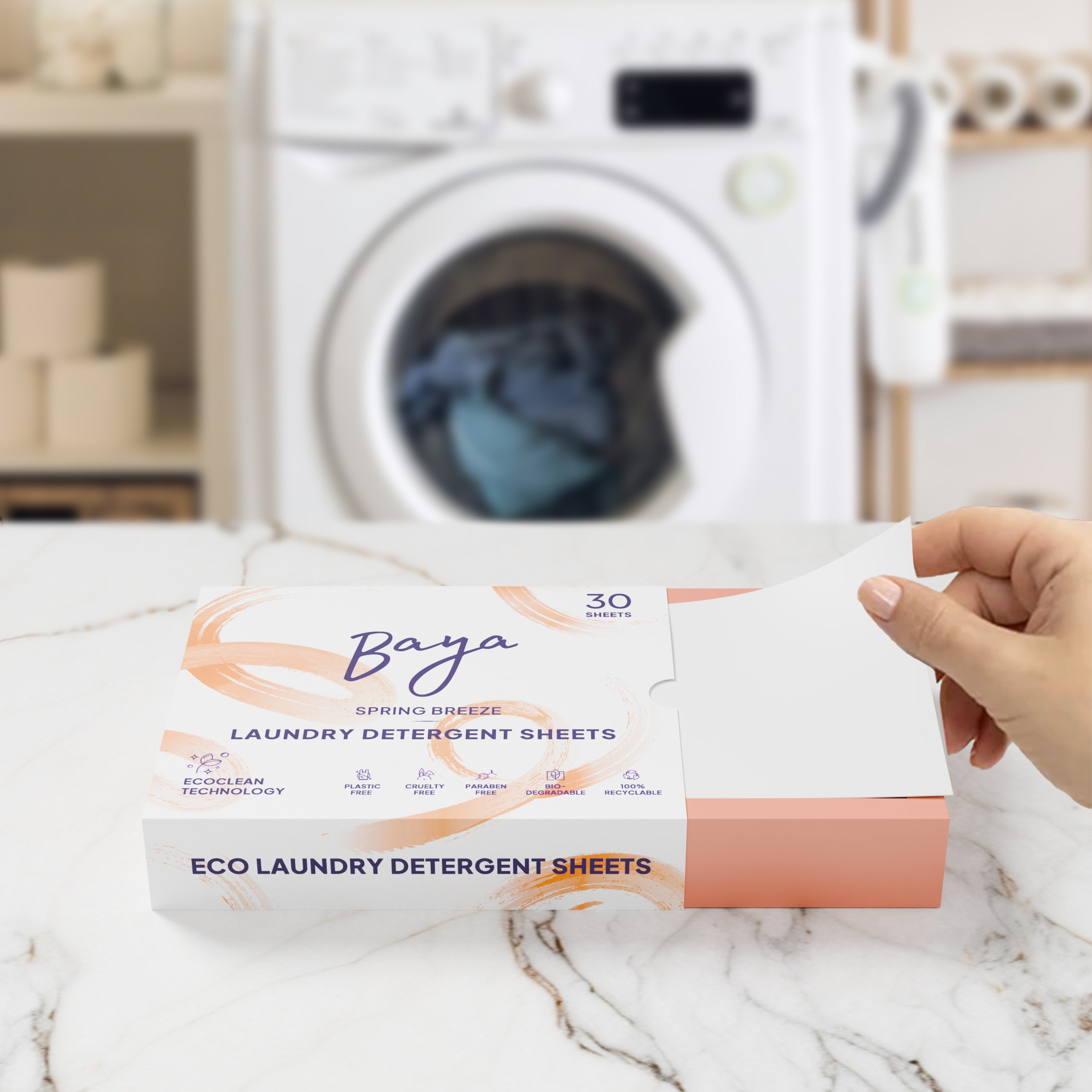 Baya Laundry Detergent Sheets - Spring Breeze