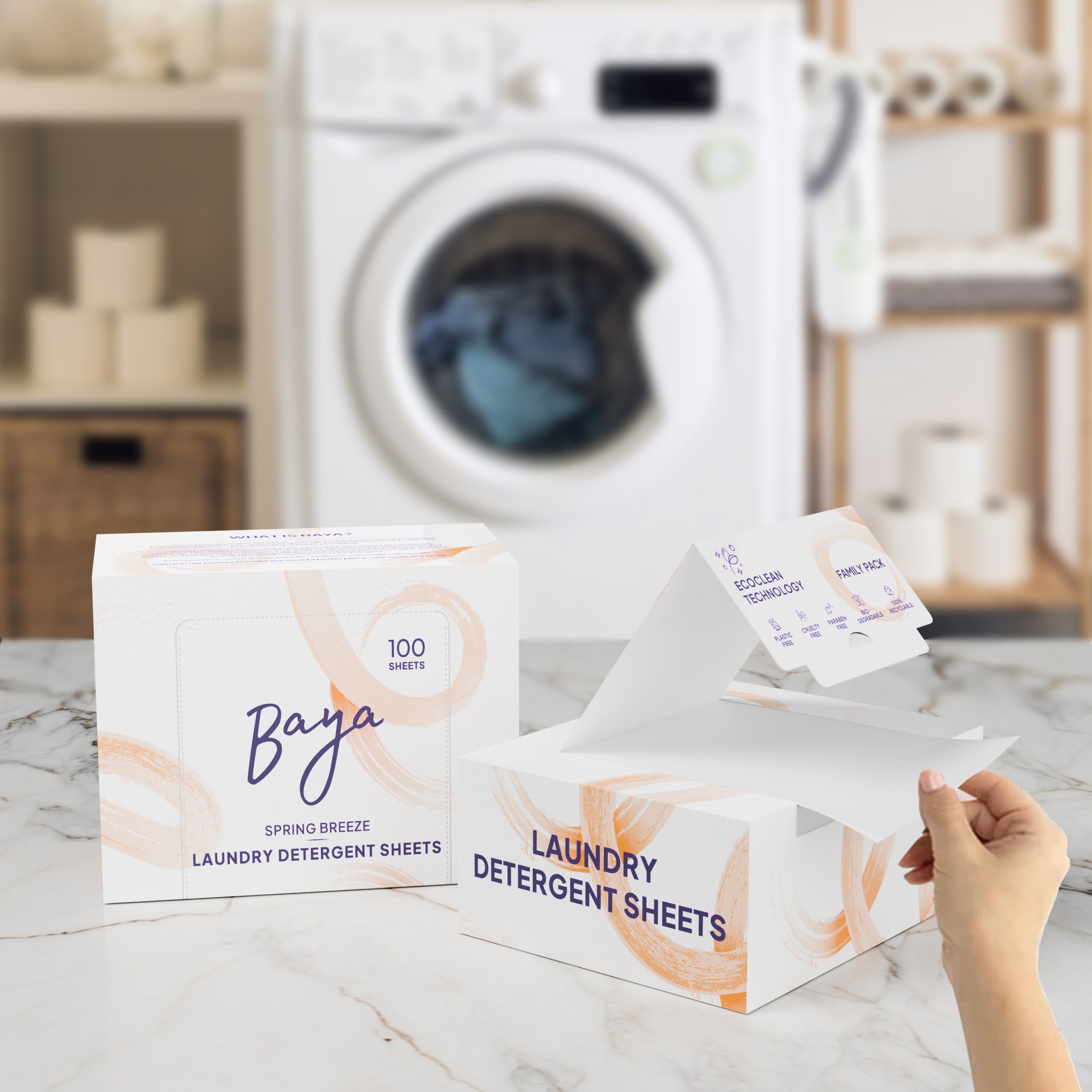 Baya Laundry Detergent Sheets - Spring Breeze