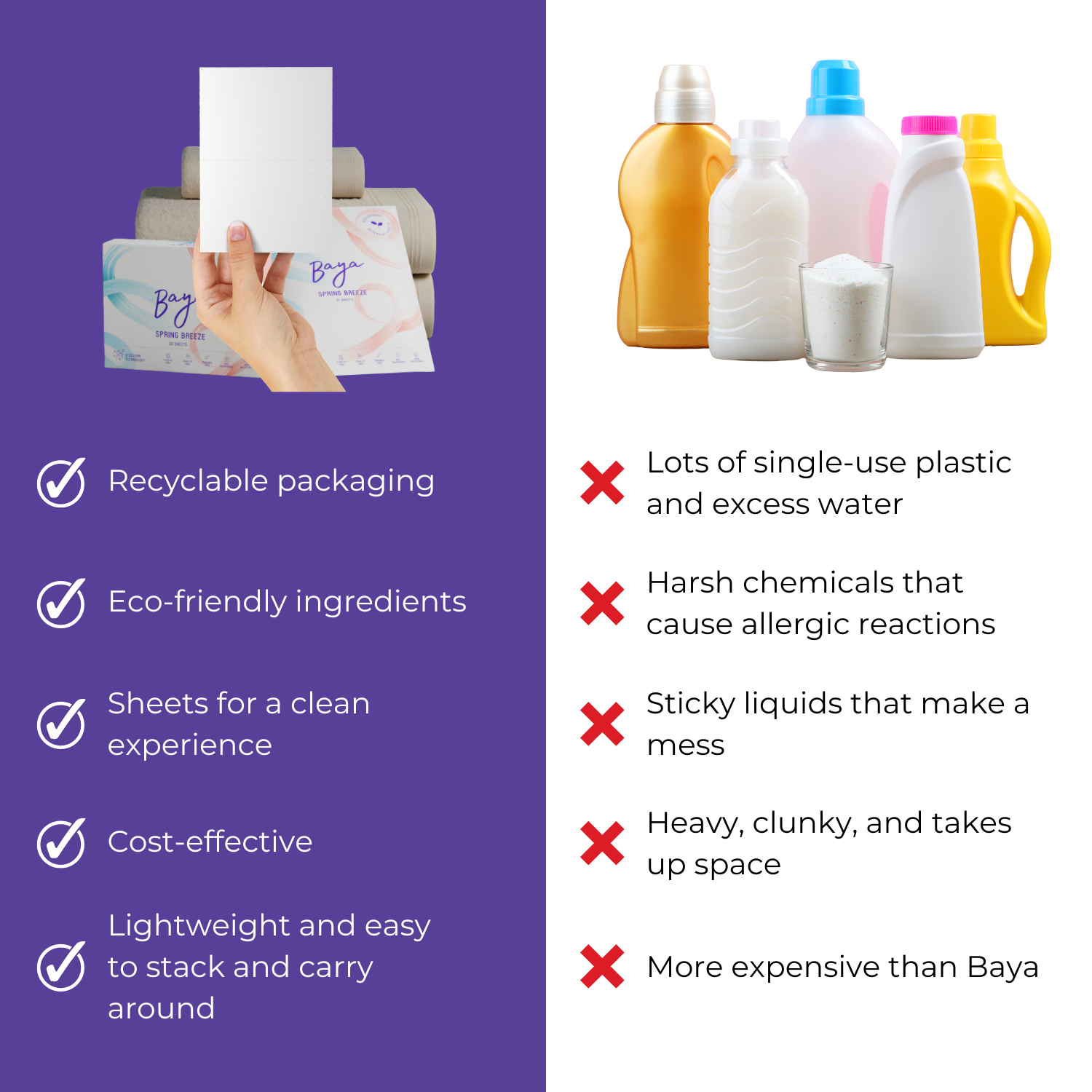 baya cleaning products vs other cleaning products