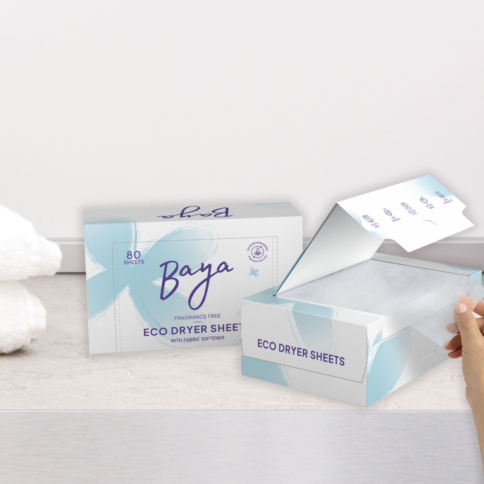 Dryer Sheets with Fabric Softener - Fragrance Free