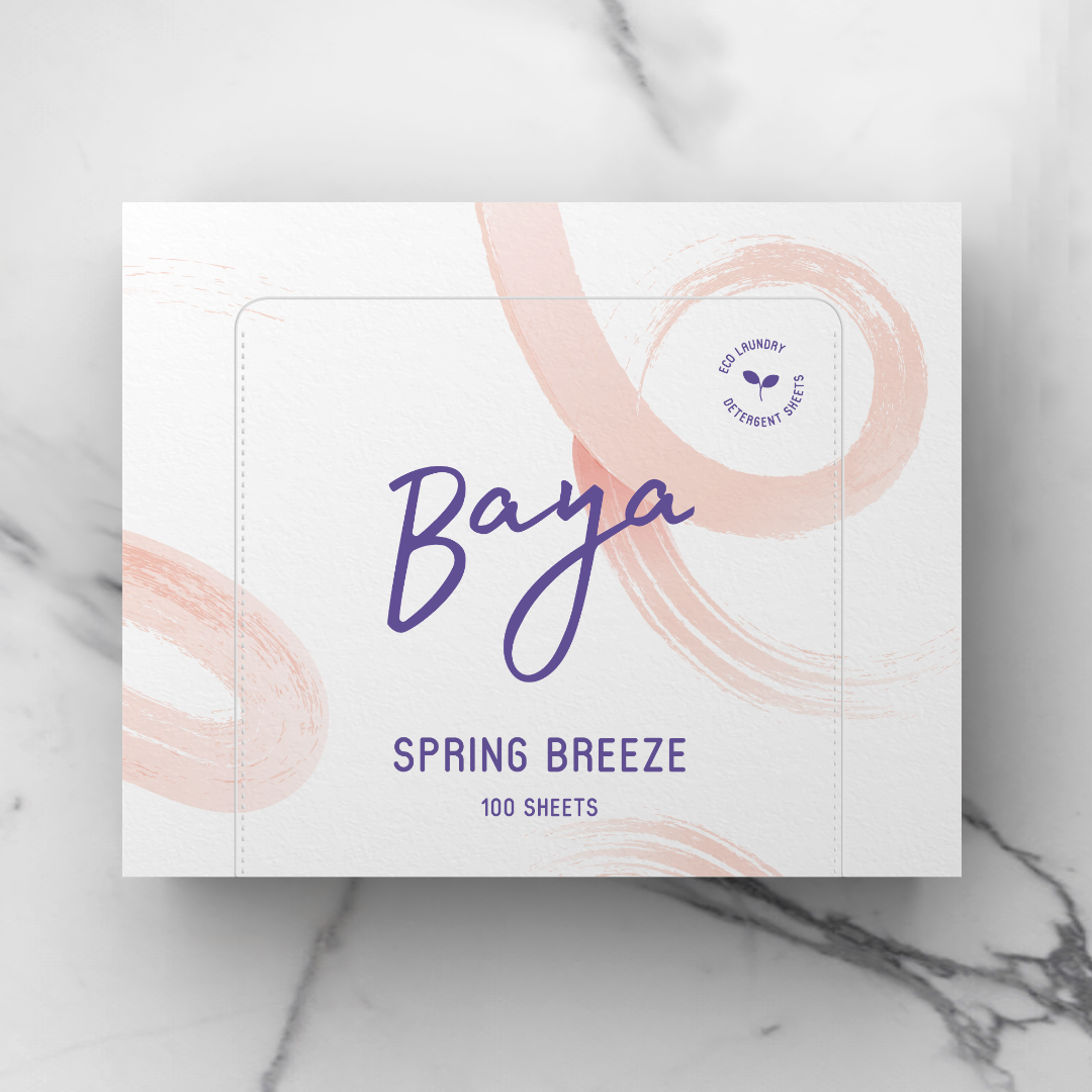 Baya Spring Breeze laundry detergent sheets, 100-sheet family pack