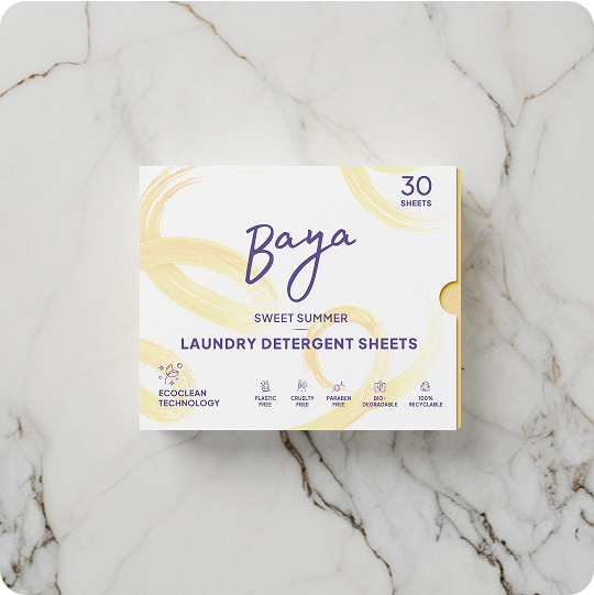 Baya Sweet Summer laundry detergent sheets box, variety bundle