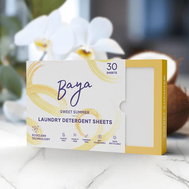 Laundry detergent sheets box